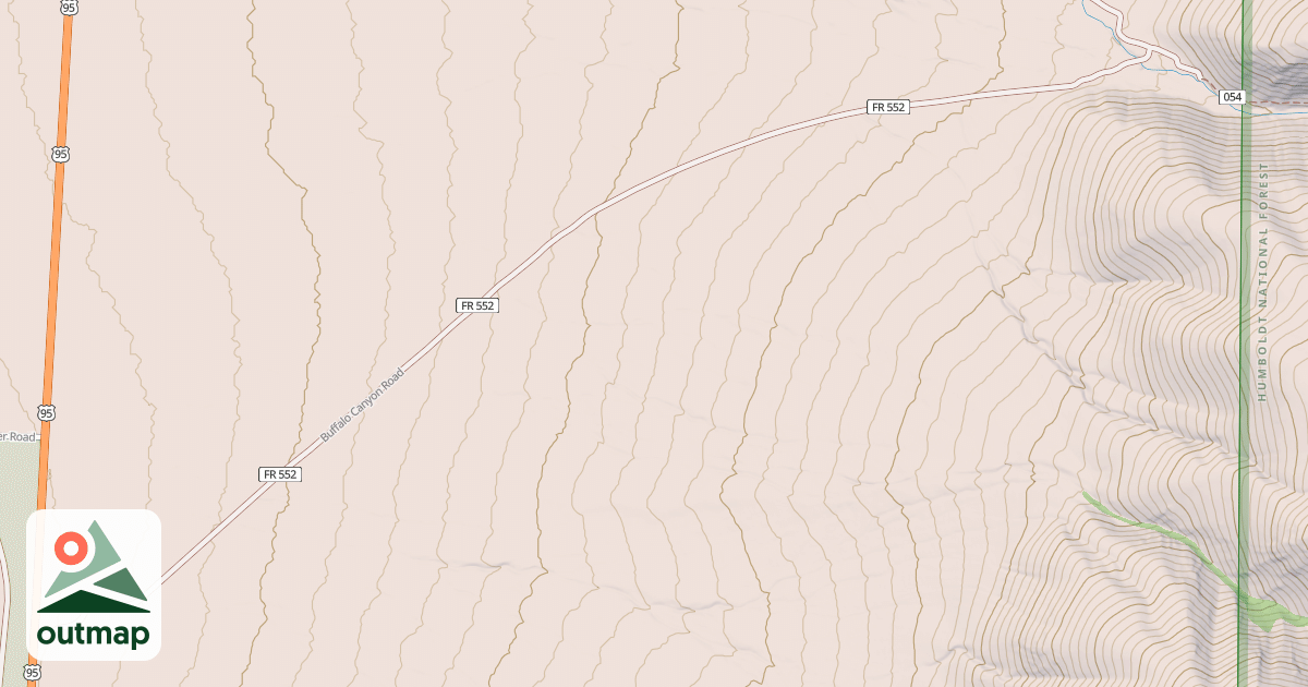 Map of BUFFALO CANYON