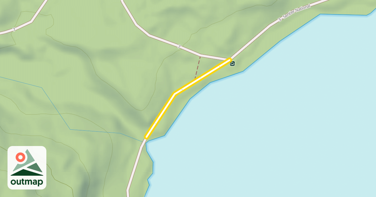 Map of 3 - Sentier National