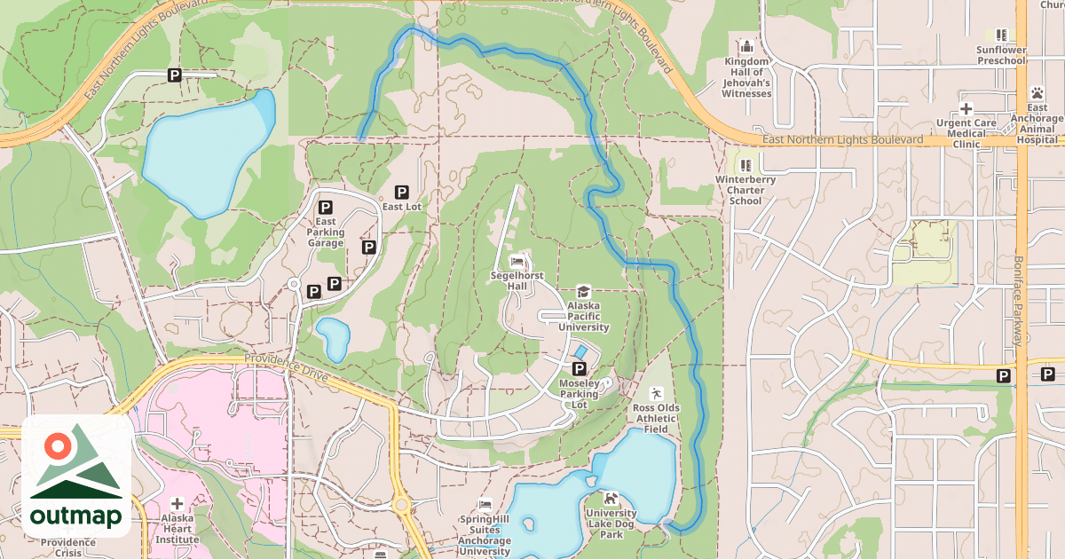 Map of APU Singletrack