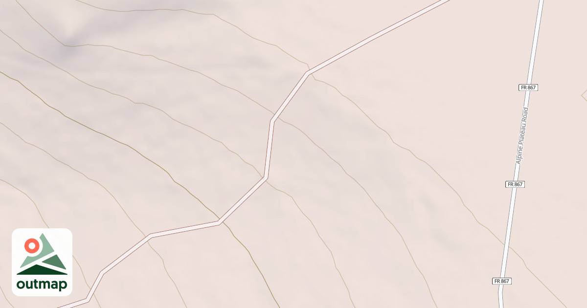 Map of ALPINE PLATEAU SPUR 3J