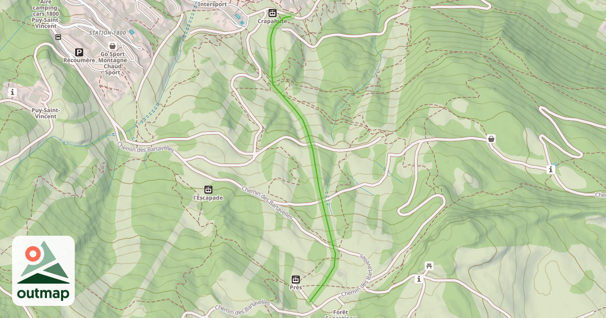 Map of 4 Fontaines