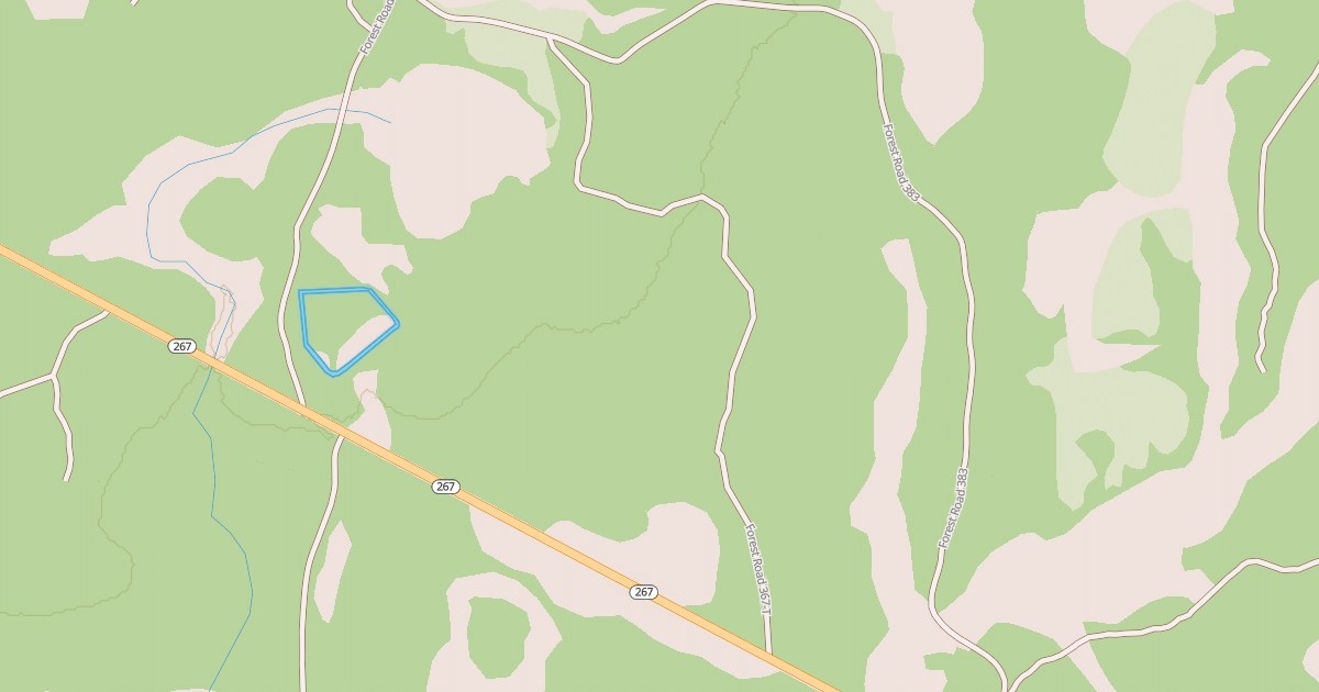 Map preview of USFS National Forest System Roads {4C4BB109-2421-4469-8C38-7552B0B1990C}