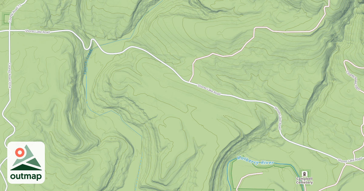 Map of SHORES LAKE "JETHRO"