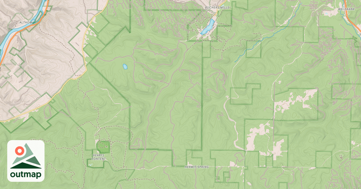 Map of Allegheny Snowmobile Loop