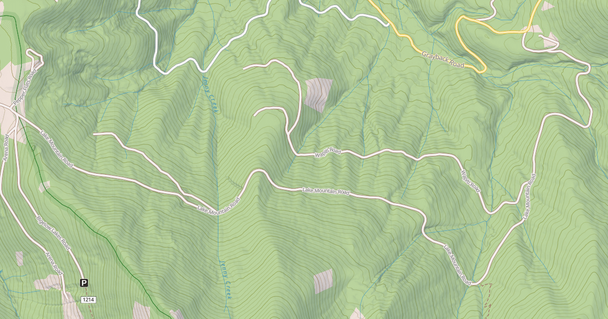 Map preview of LAKE MTN