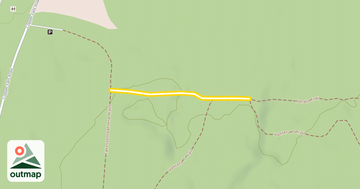 Map of Vahtera 1 Trail