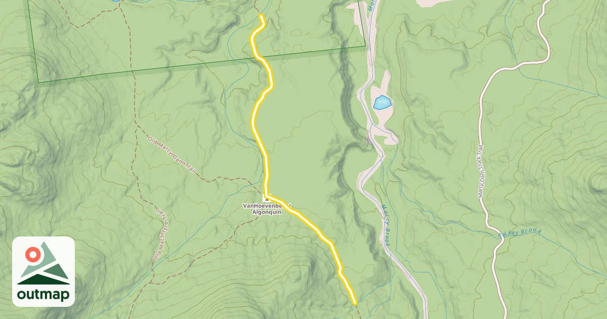 Map of Van Hoevenberg Trail