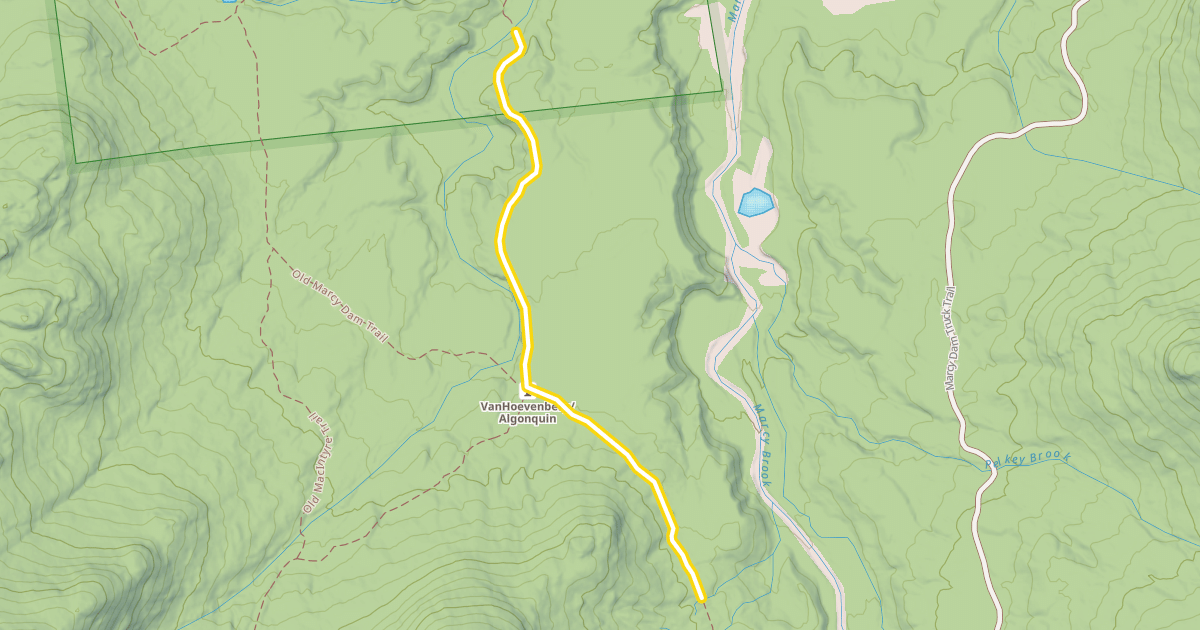 Map preview of Van Hoevenberg Trail