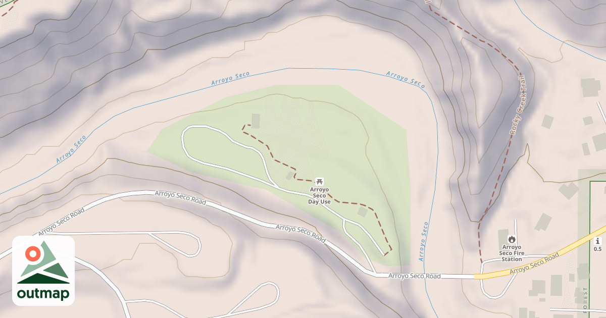 Map of ARROYO SECO DUA