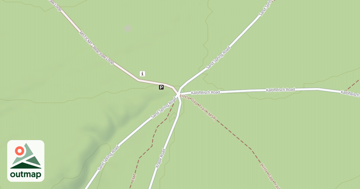 Map of Tiadaghton State Forest Snowmobile Trails