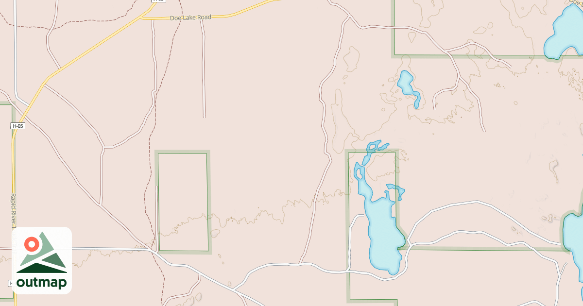 Map of PAQUETTE LAKE