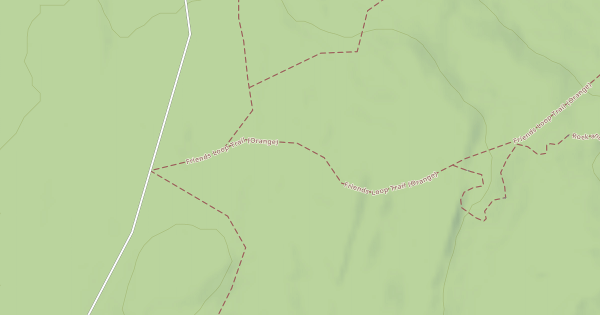 Map preview of Friends Loop Trail (Orange)