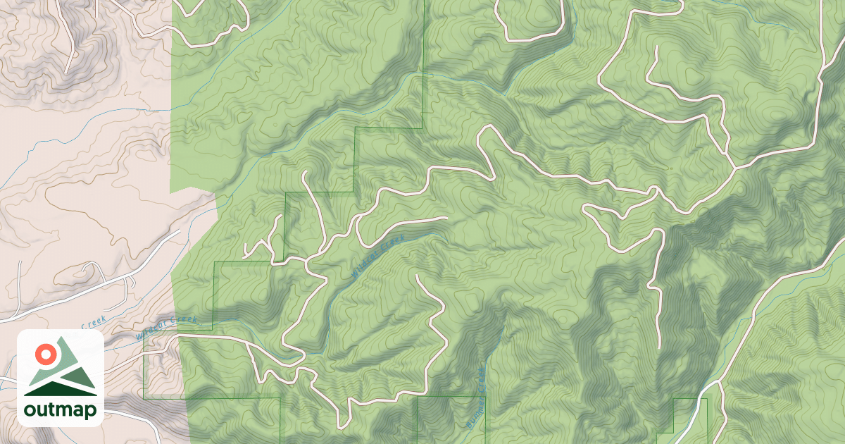 Map of WILDCAT RIDGE