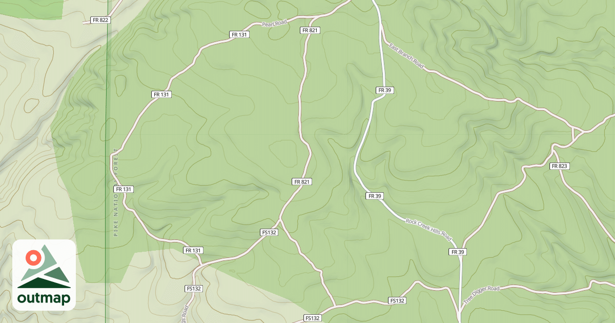 Map of CROSS-COUNTRY