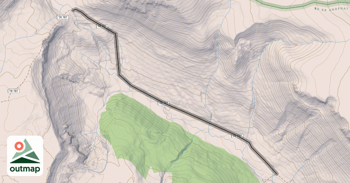 Map of La Garita Stock Driveway Trail