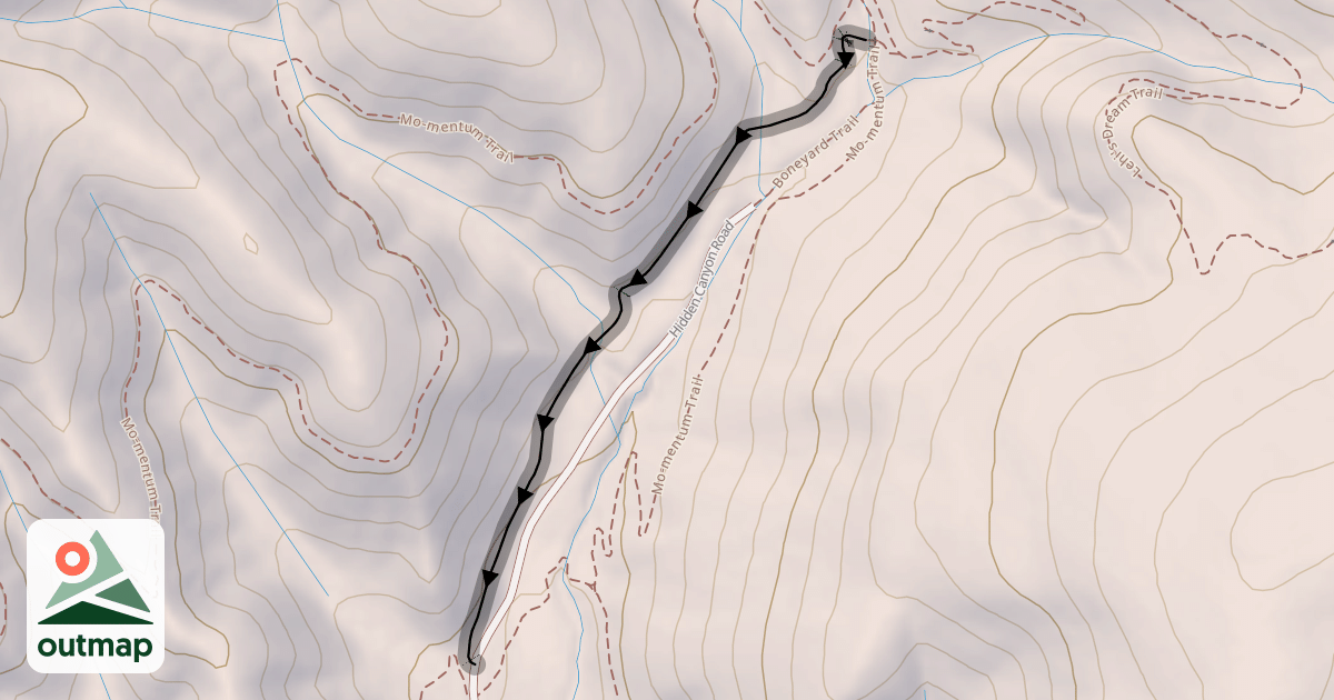 Map of Lehi's Dream Jump Trail