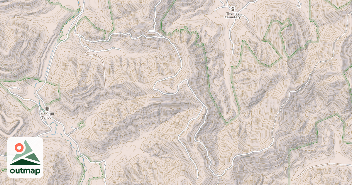 Map of WOLF KNOB