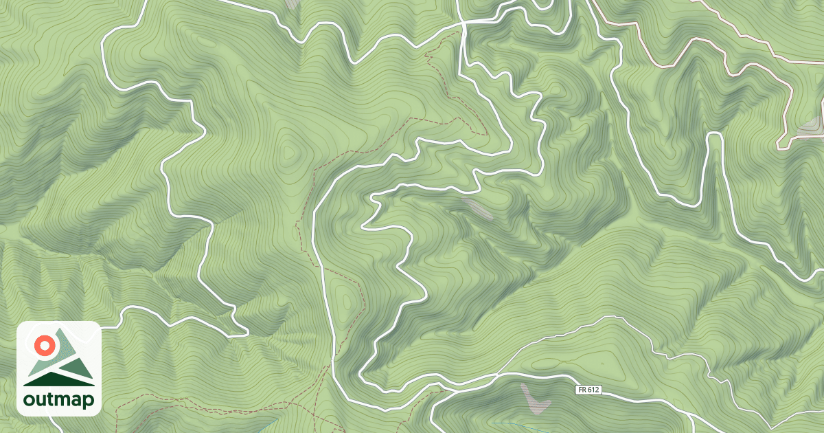 Map of USFS Motor Vehicle Use Map Trails 7585