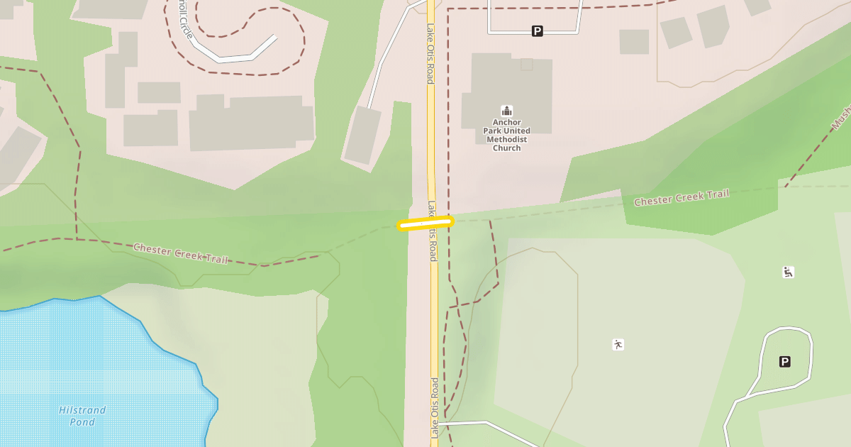 Map preview of Chester Creek Trail