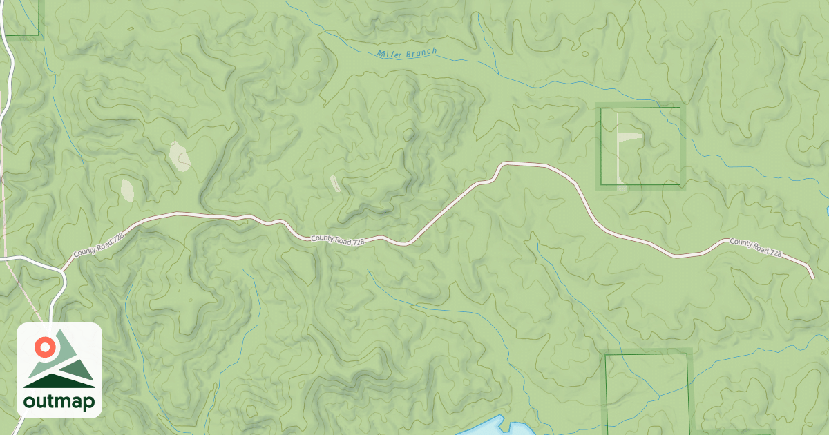 Map of MILLER BRANCH (G)