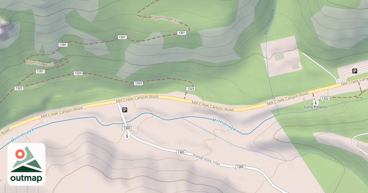 Map of BURCH HOLLOW T.H