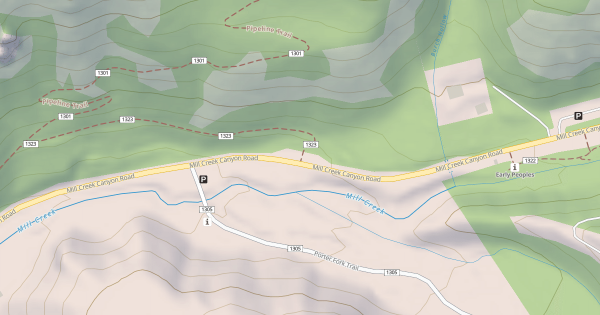 Map preview of BURCH HOLLOW T.H