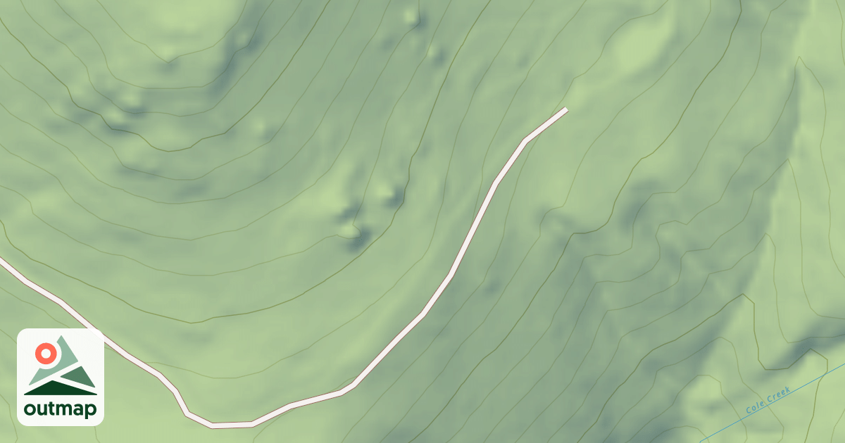 Map of MOKE SADDLE SPUR