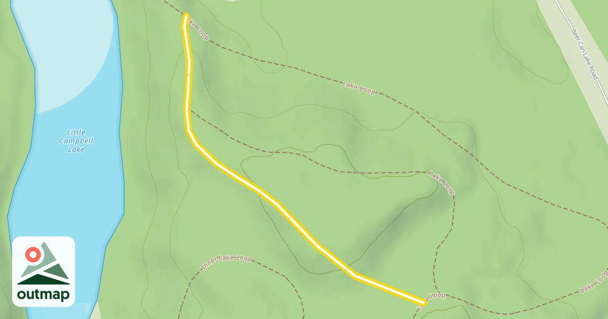 Map of Lake Loop