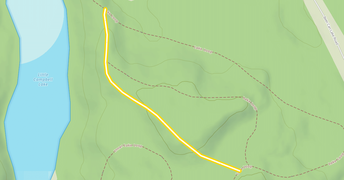 Map preview of Lake Loop