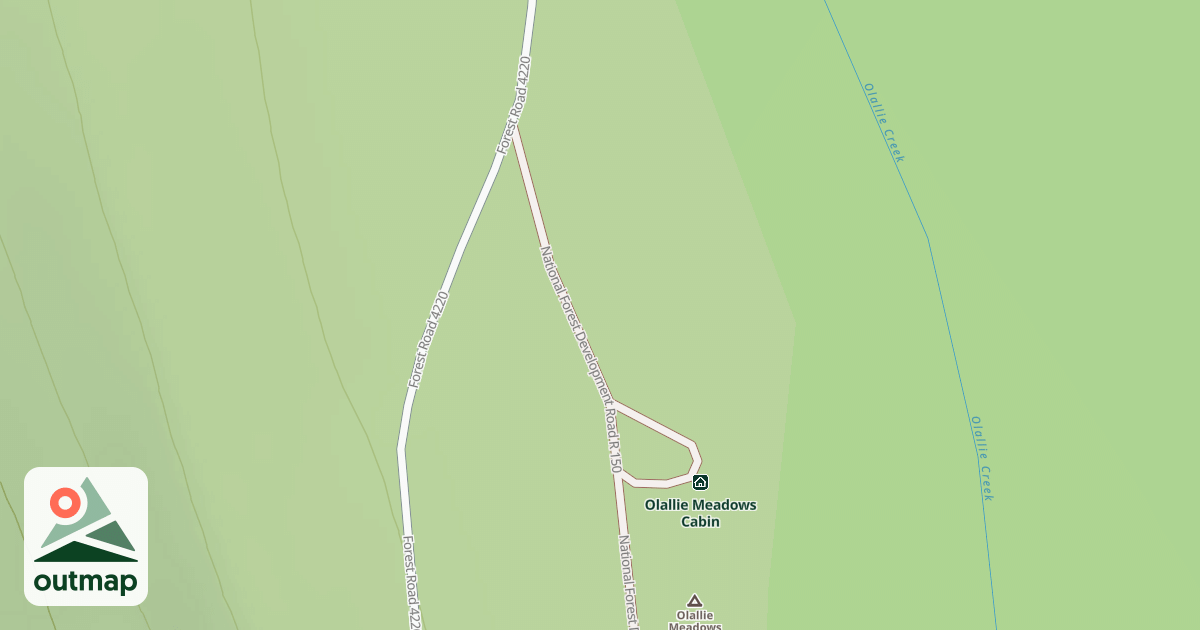 Map of OLALLIE MEADOWS CAMPGROUND