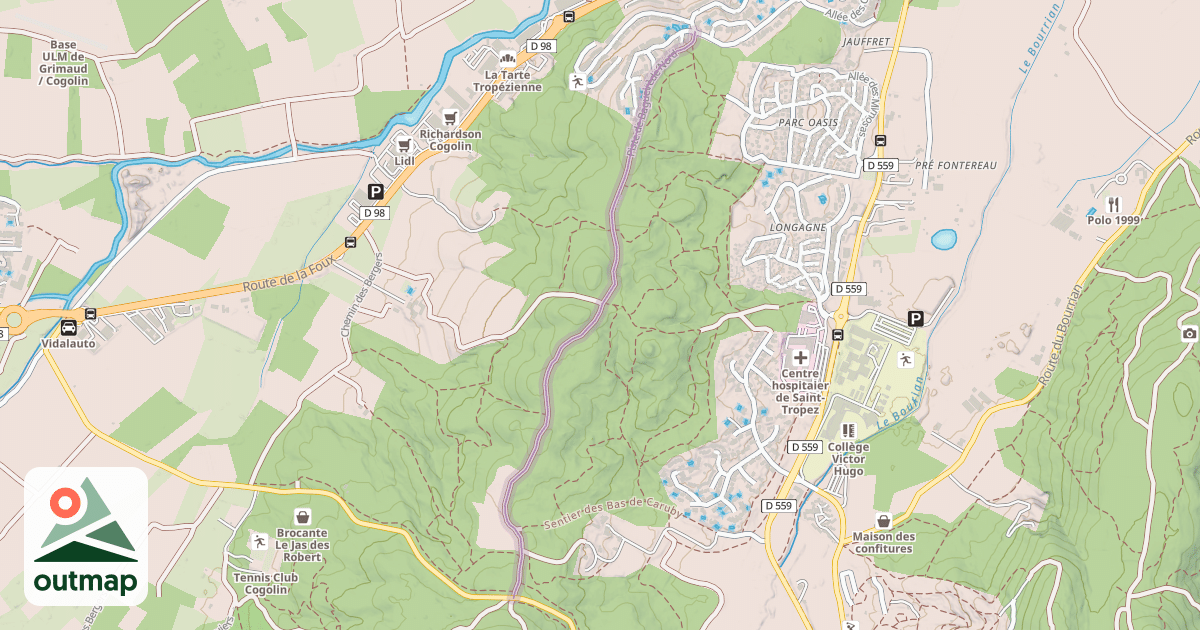 Map of Piste de Bagueirède Nord