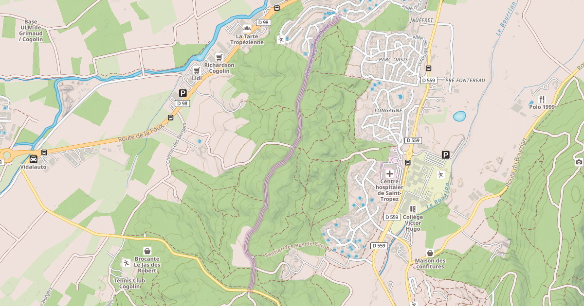 Map preview of Piste de Bagueirède Nord