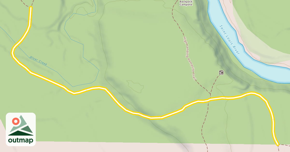 Map of Superior Hiking Trail