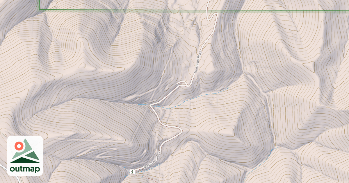 Map of MUD CREEK