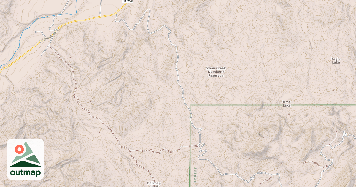 Map of CARTER MOUNTAIN