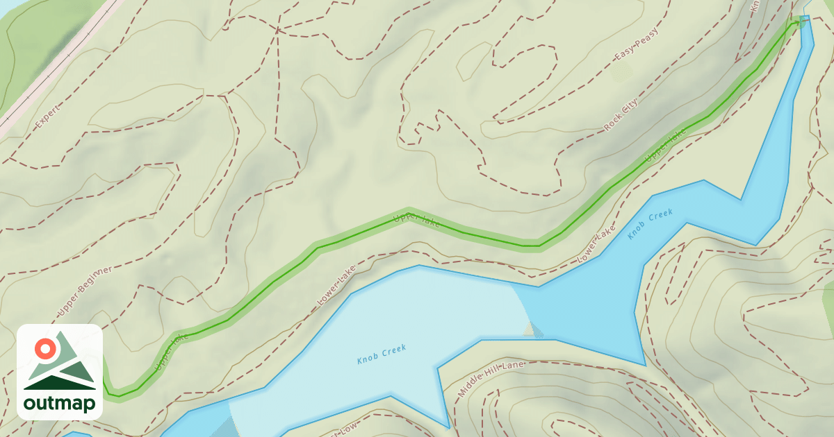 Map of Upper lake