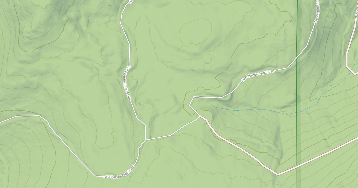 Map preview of TWENTYMILE PEAK