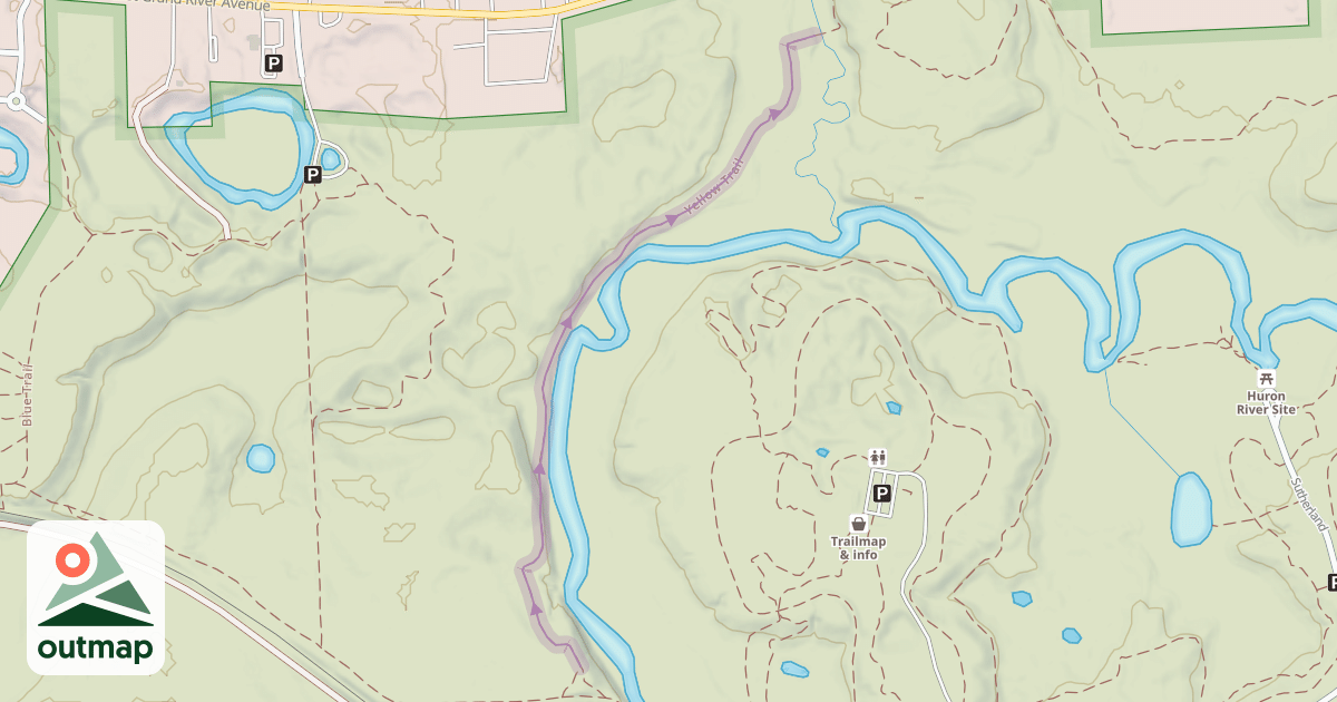 Map of Yellow Trail