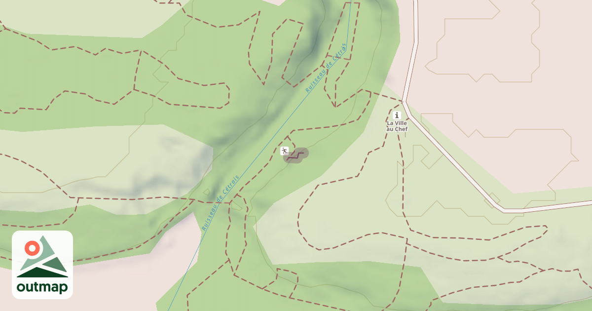 Map of Climbing Crag