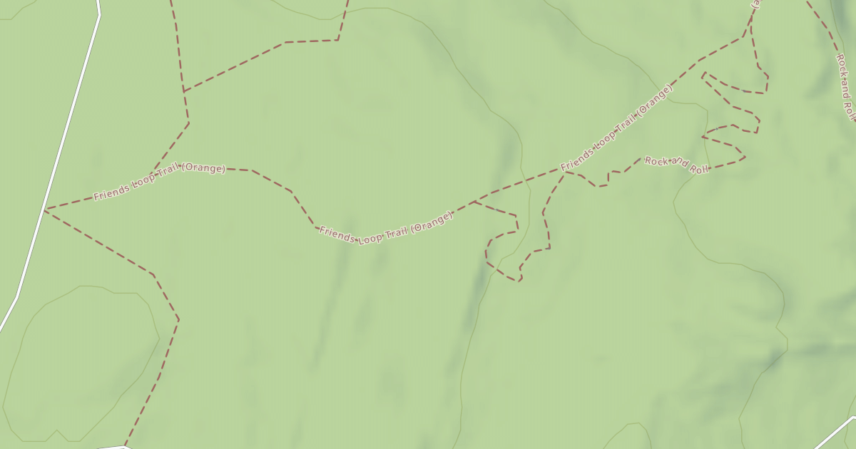 Map preview of Friends Loop Trail (Orange)