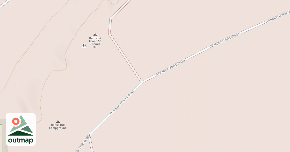 Map of Bemis Hill Trails