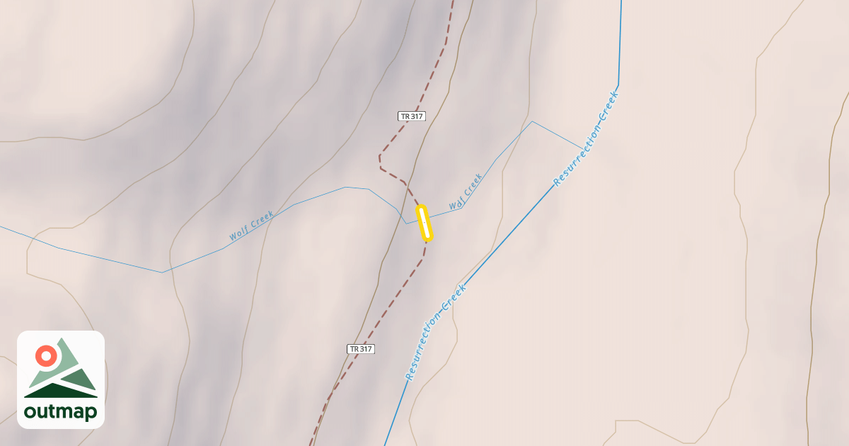 Map of Resurrection Pass Trail