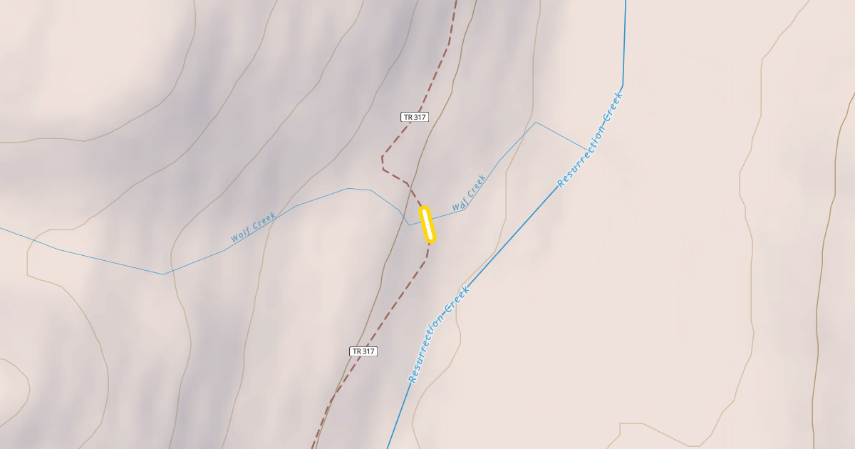 Map preview of Resurrection Pass Trail