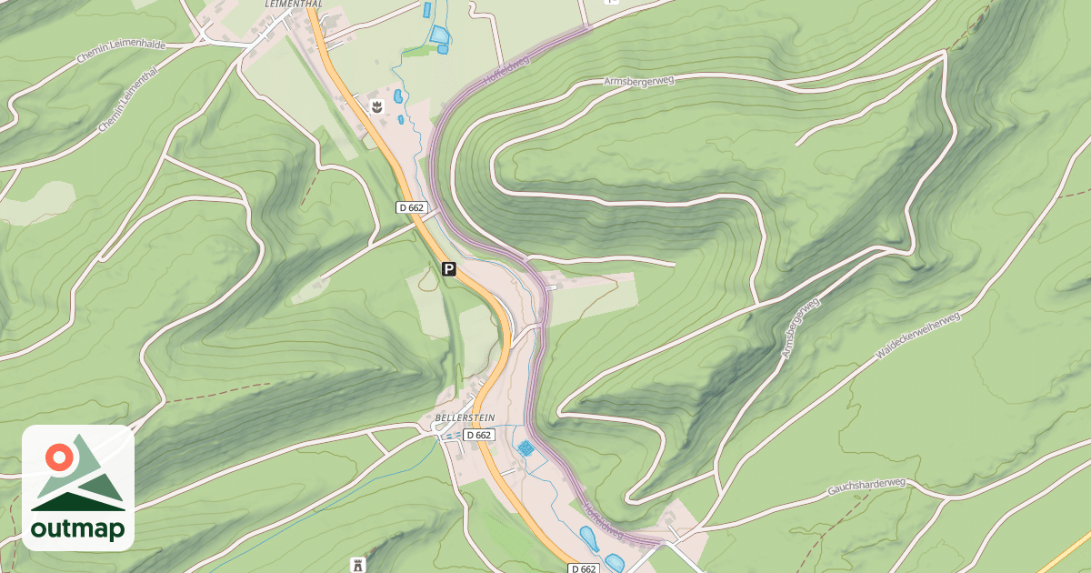 Map of Hoffeldweg