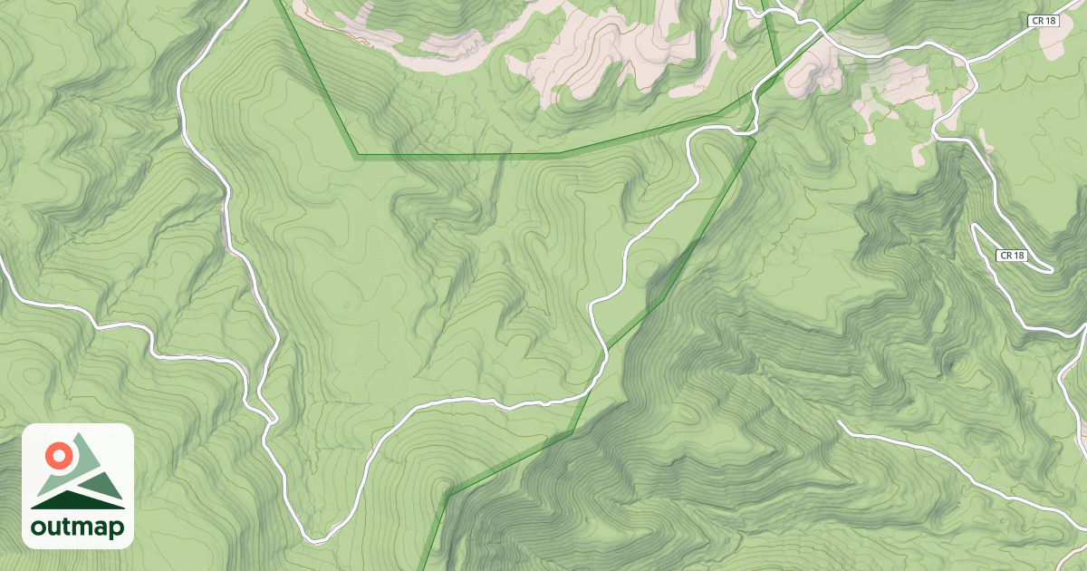 Map of MTN. LICK RUN