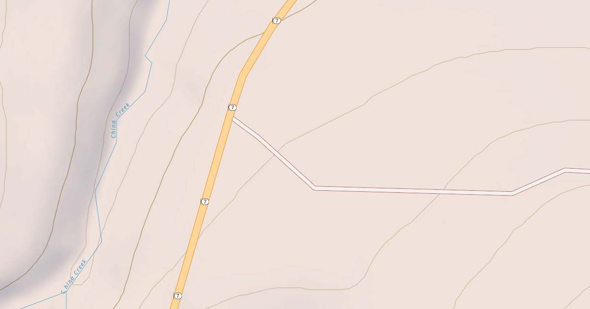 Map preview of PATRICK CREEK ROAD