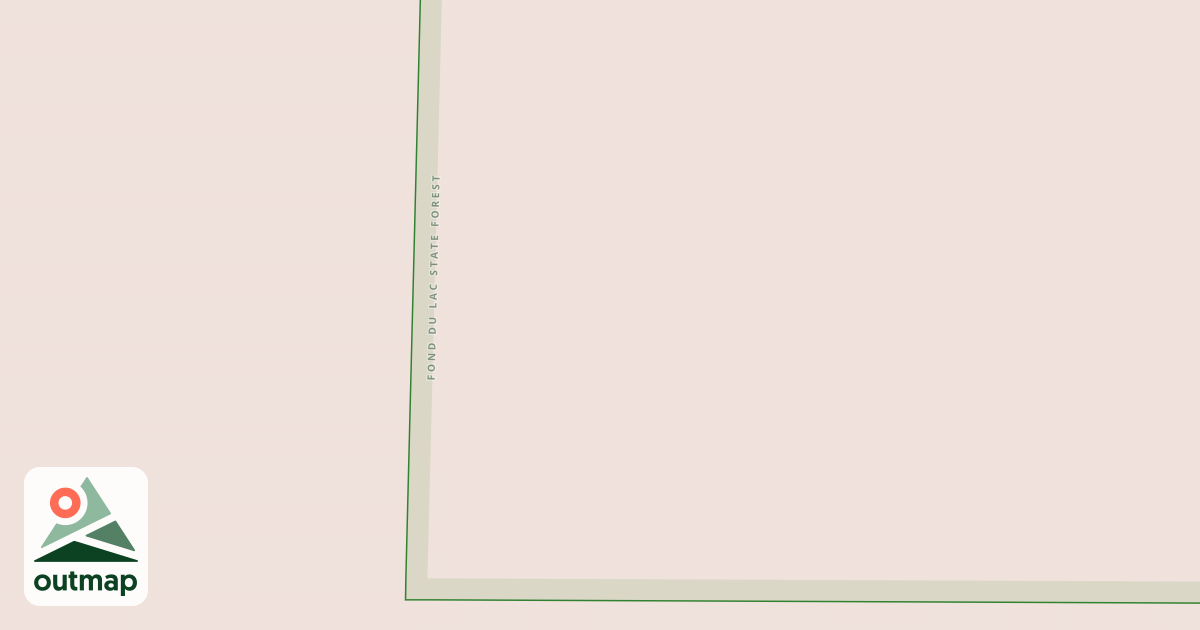 Map of Fond du Lac State Forest Trails