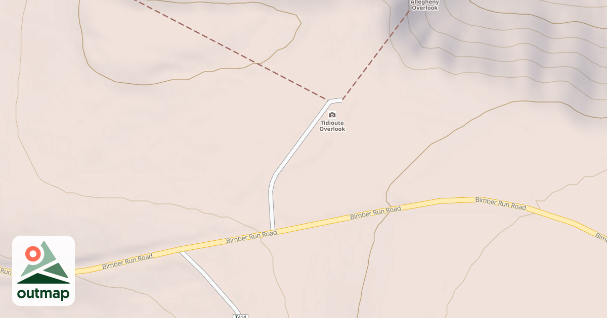 Map of TIDIOUTE OVERLOOK