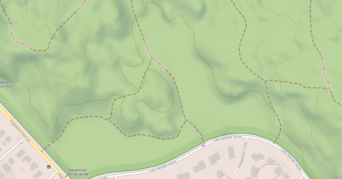Map preview of Hemlock Pool Path