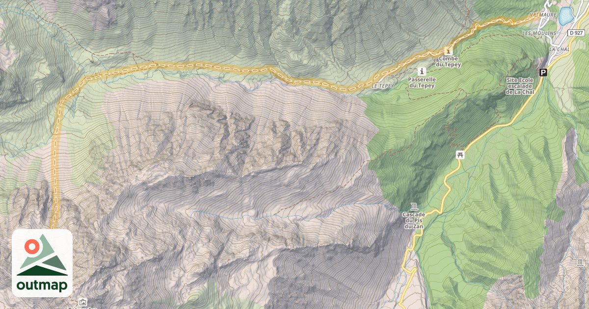 Map of Cime du Sambuis — Valmaure
